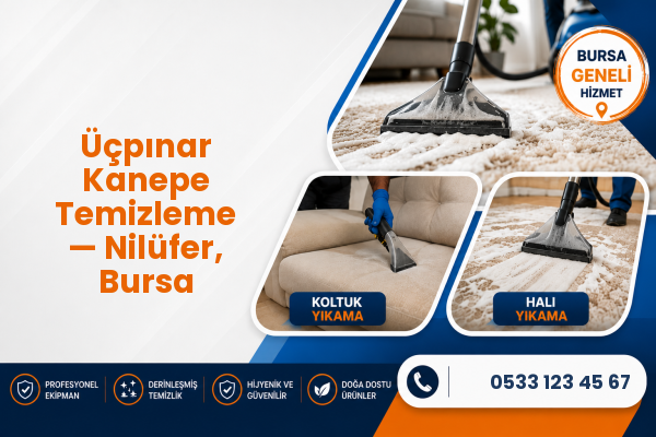 Üçpınar Kanepe Temizleme — Nilüfer, Bursa
