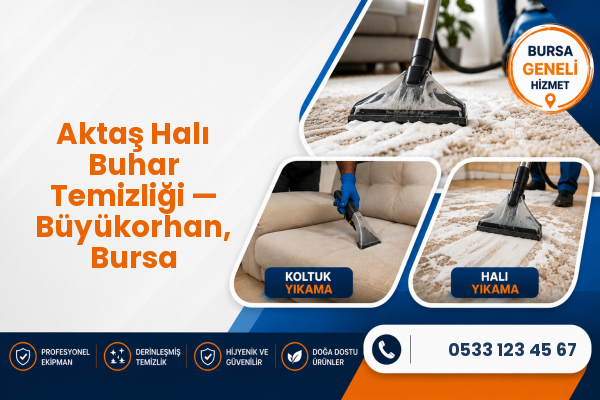 Aktaş Halı Buhar Temizliği — Büyükorhan, Bursa