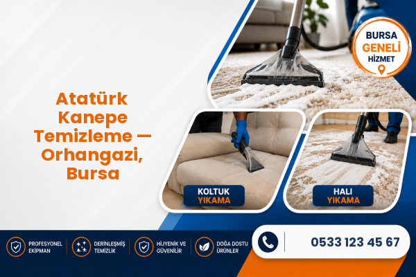 Atatürk Kanepe Temizleme — Orhangazi, Bursa