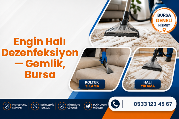 Engin Halı Dezenfeksiyon — Gemlik, Bursa