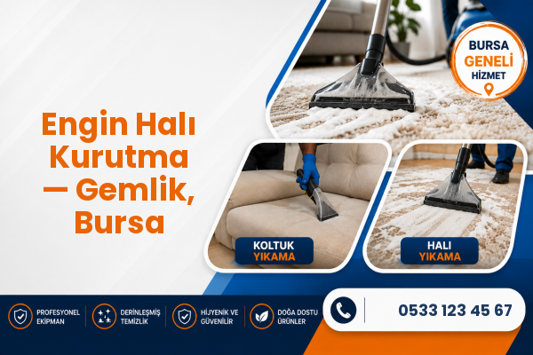Engin Halı Kurutma — Gemlik, Bursa