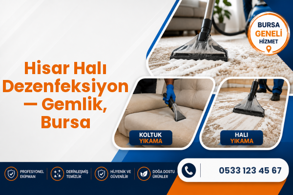 Hisar Halı Dezenfeksiyon — Gemlik, Bursa