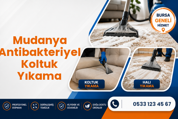 Mudanya Antibakteriyel Koltuk Yıkama
