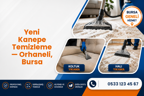 Yeni Kanepe Temizleme — Orhaneli, Bursa